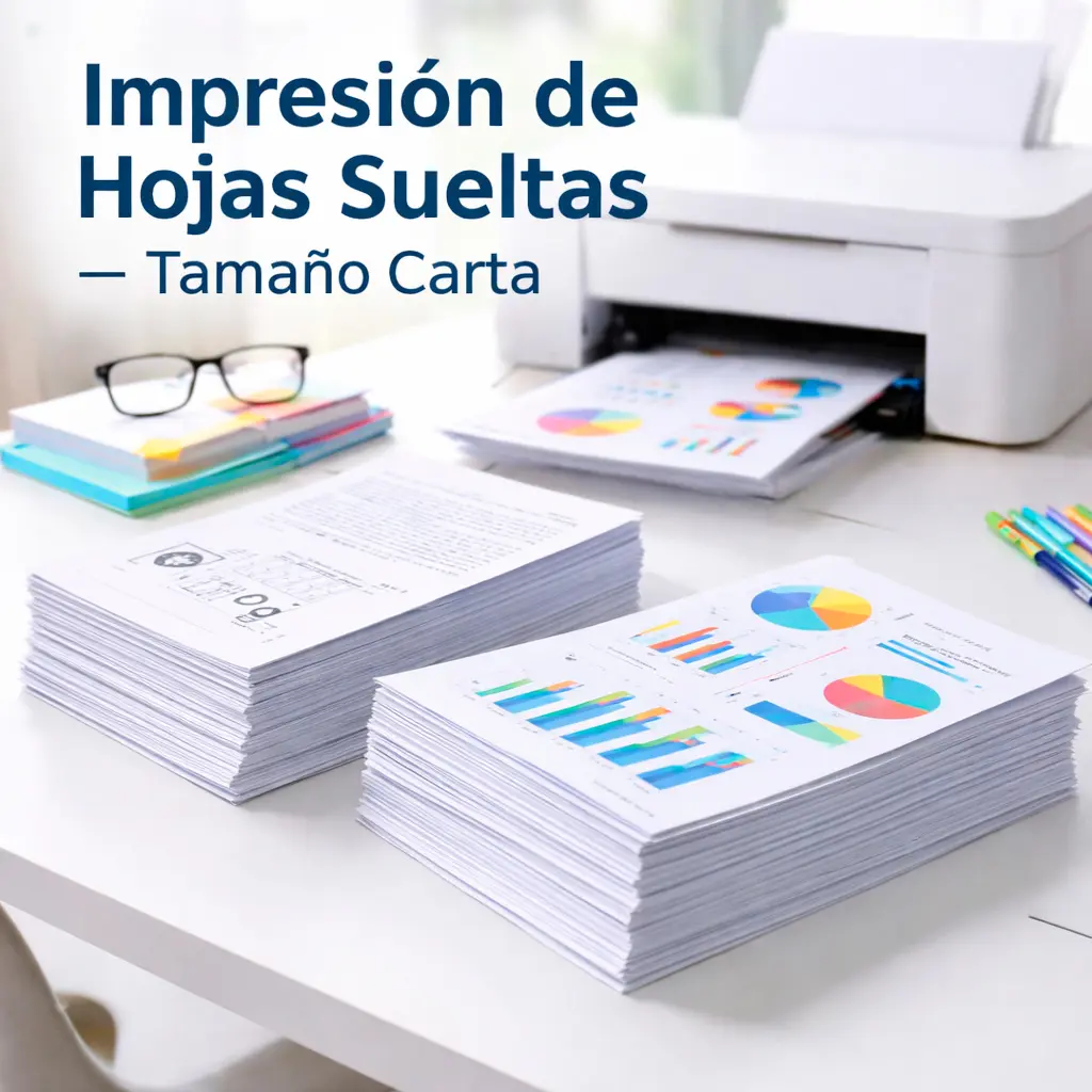 Impresión de Hojas Sueltas – Tamaño Carta