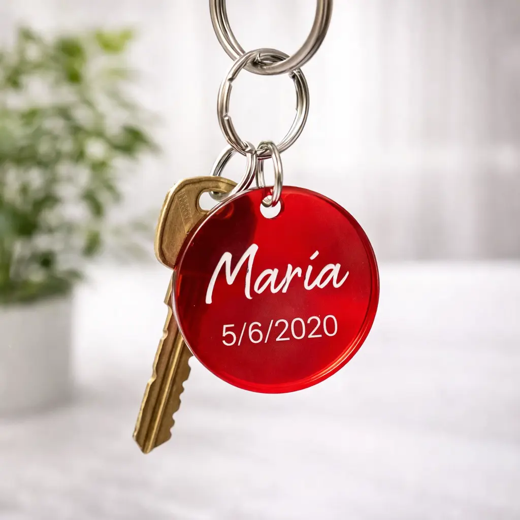 Llavero de Acrílico Grabado y/o Sublimado (6x5 cm)