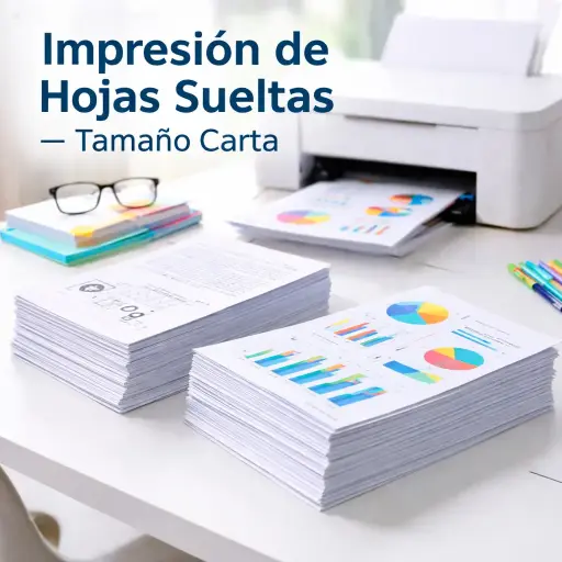 Impresión de Hojas Sueltas – Tamaño Carta
